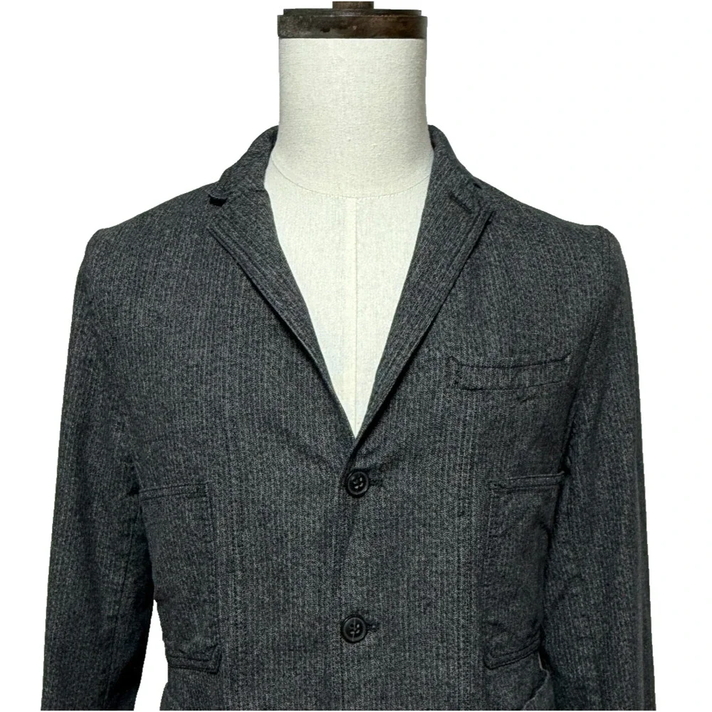 Banana Republic Blazer Mens 40R Gray Unstructured Modern Slim Fit‎ Jacket